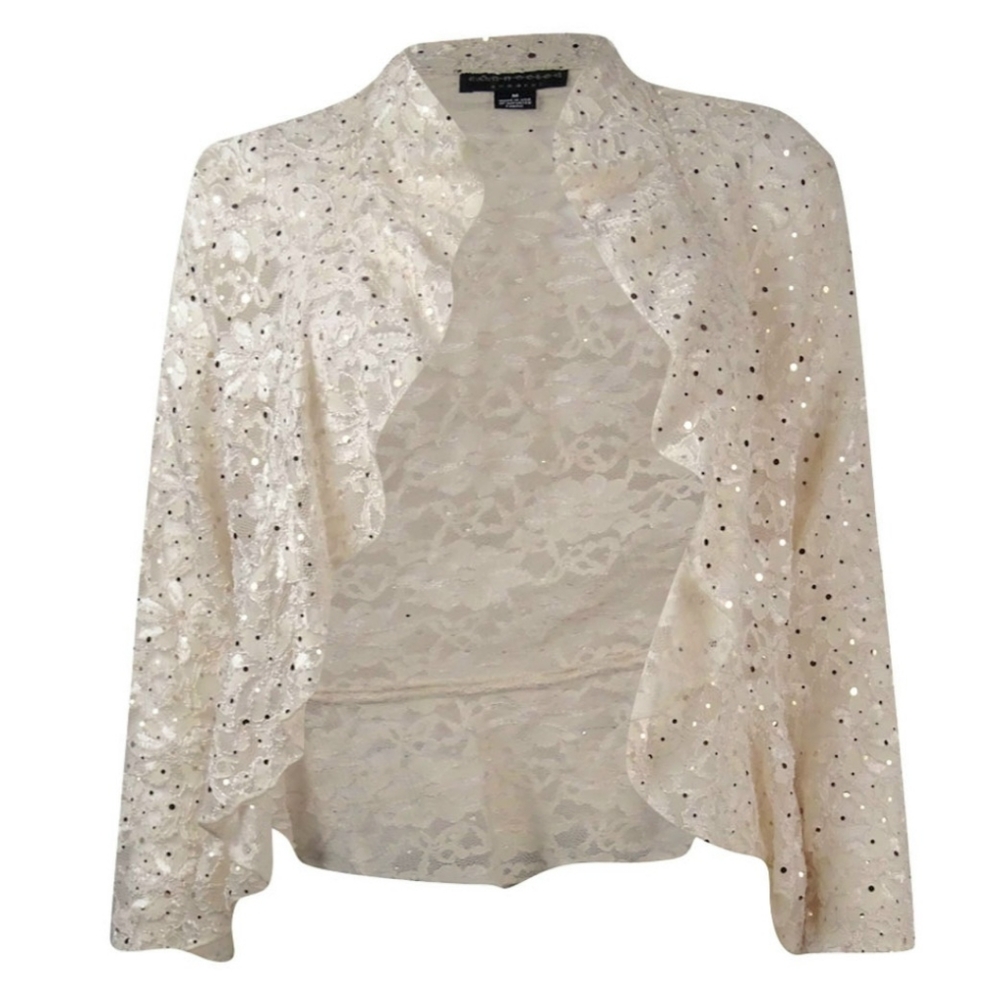 Connected Apparel Cardigan - Lace Sequin